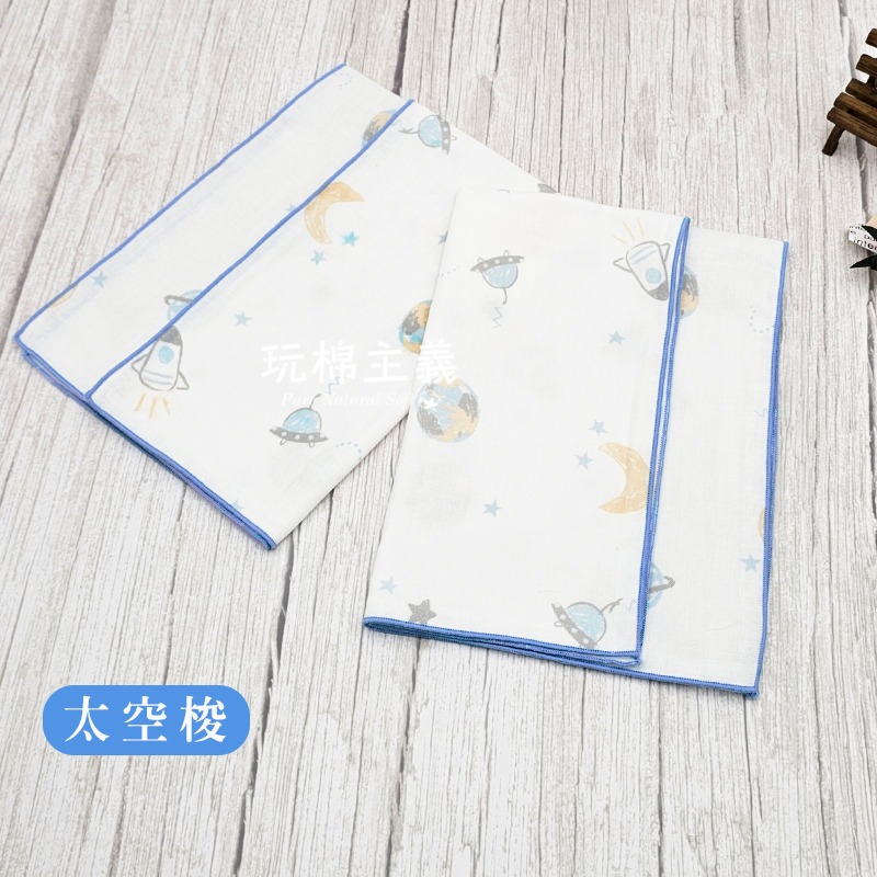 玩棉主義 現貨附發票|台灣製純棉印花澡巾 30x50cm 二重紗 寶寶紗布巾-規格圖4