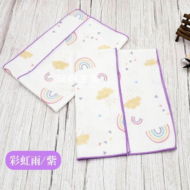 玩棉主義 現貨附發票|台灣製純棉印花澡巾 30x50cm 二重紗 寶寶紗布巾-規格圖4