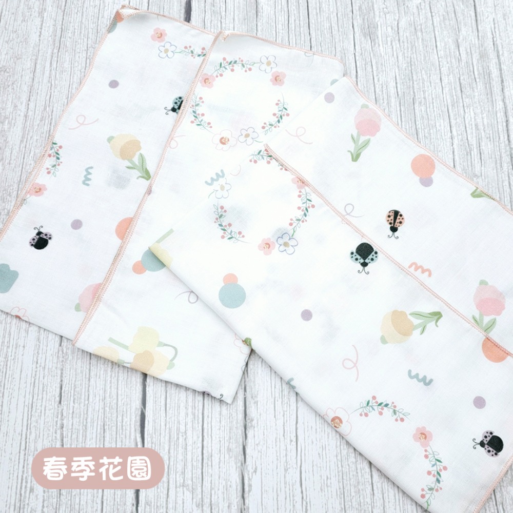 玩棉主義 現貨附發票|台灣製純棉印花澡巾 30x50cm 二重紗 寶寶紗布巾-規格圖4