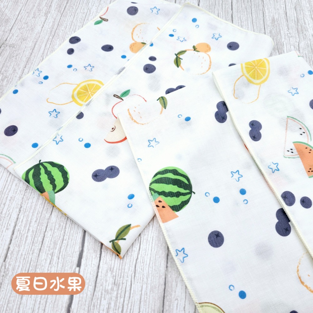 玩棉主義 現貨附發票|台灣製純棉印花澡巾 30x50cm 二重紗 寶寶紗布巾-規格圖4