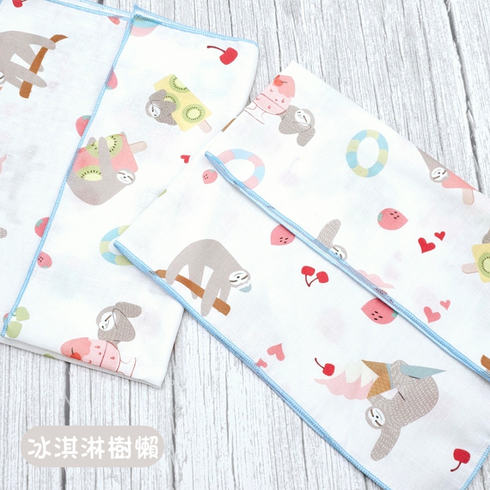 玩棉主義 現貨附發票|台灣製純棉印花澡巾 30x50cm 二重紗 寶寶紗布巾-規格圖4