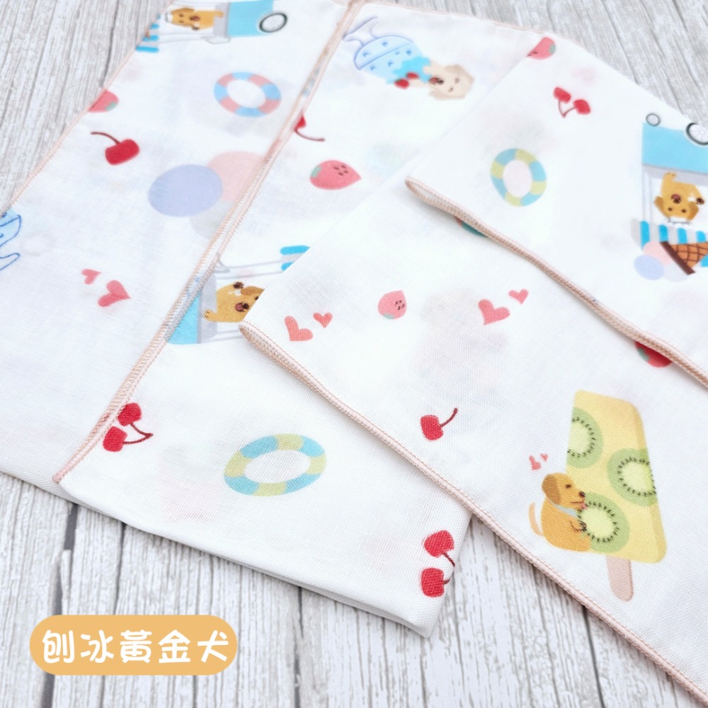 玩棉主義 現貨附發票|台灣製純棉印花澡巾 30x50cm 二重紗 寶寶紗布巾-規格圖4