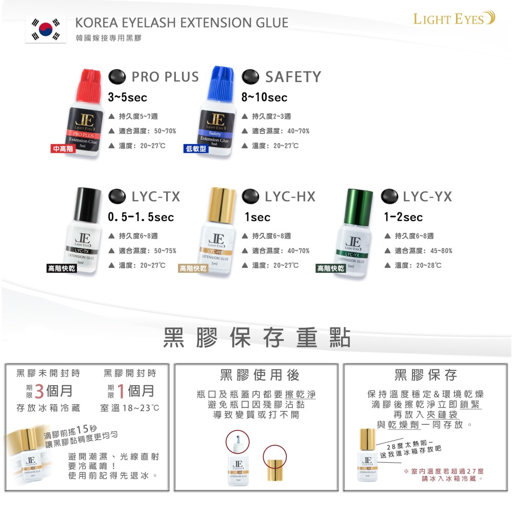 🚀日期新🚀《美館》亮妍 LE 亮妍黑膠 日製黑膠 韓製黑膠  睫毛膠 嫁接黑膠 黑膠 中文標示 JE-細節圖3