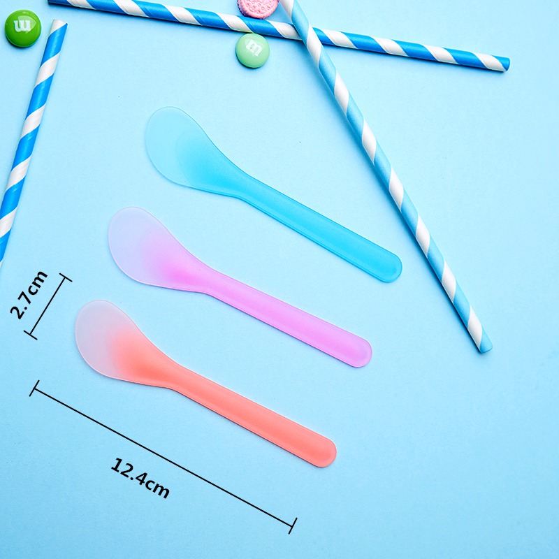 🚀現貨🚀《美館》彩色 面膜棒 面膜刮板 分裝勺 月牙勺 DIY工具 美容 攪拌棒 史萊姆刮棒 刮勺 挖杓-細節圖3