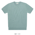 [N.plaza] 韓國 麥德電纜圓領短袖針織衫（12色）-規格圖11