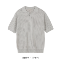 [N.plaza] 韓國 SCASH棉麻開領短袖針織衫（5色）-規格圖11