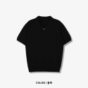 [N.plaza] 韓國 Creed 一粒扣開領短袖針織衫（6色）-規格圖10