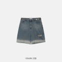 [N.plaza] 韓國 天氣砂洗牛仔短褲（2色）-規格圖11