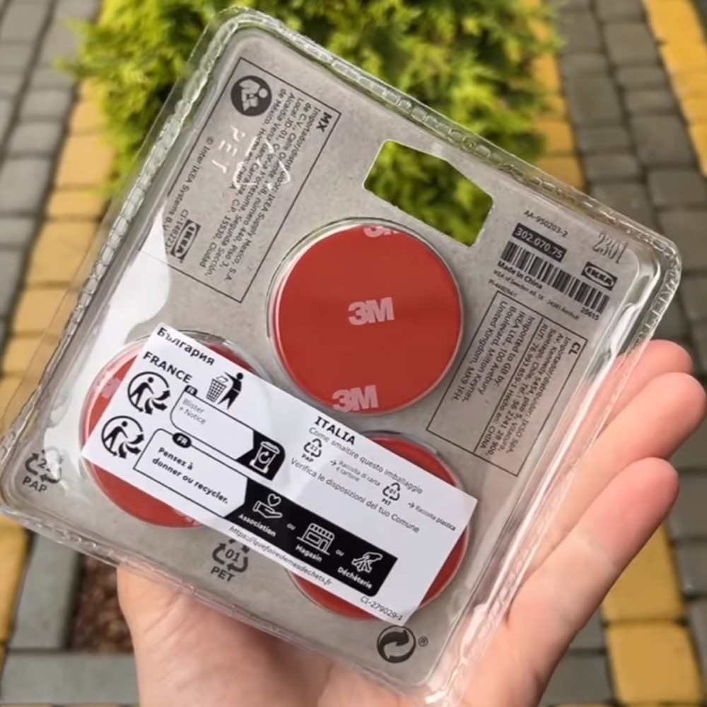 🇸🇪IKEA代購✨SKO 黏貼式掛鉤, 鍍鉻 3件裝  💎無痕掛勾 免釘免鑽掛勾-細節圖2