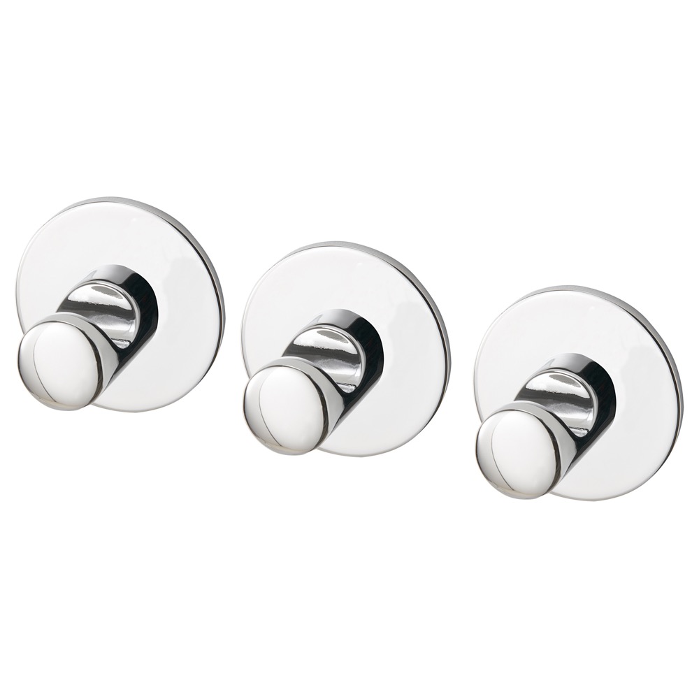 🇸🇪IKEA代購✨SKO 黏貼式掛鉤, 鍍鉻 3件裝  💎無痕掛勾 免釘免鑽掛勾-細節圖3