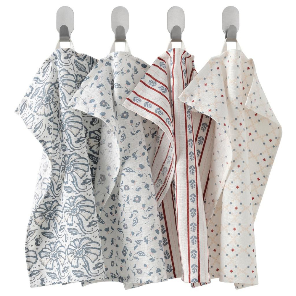 🇸🇪IKEA代購✨INA 廚用擦巾 抹布 4件裝　💎純棉廚房擦巾 萬用巾 萬用拭巾 蓋布 餐巾 餐墊 擦拭布拭碗布餐巾布-細節圖2