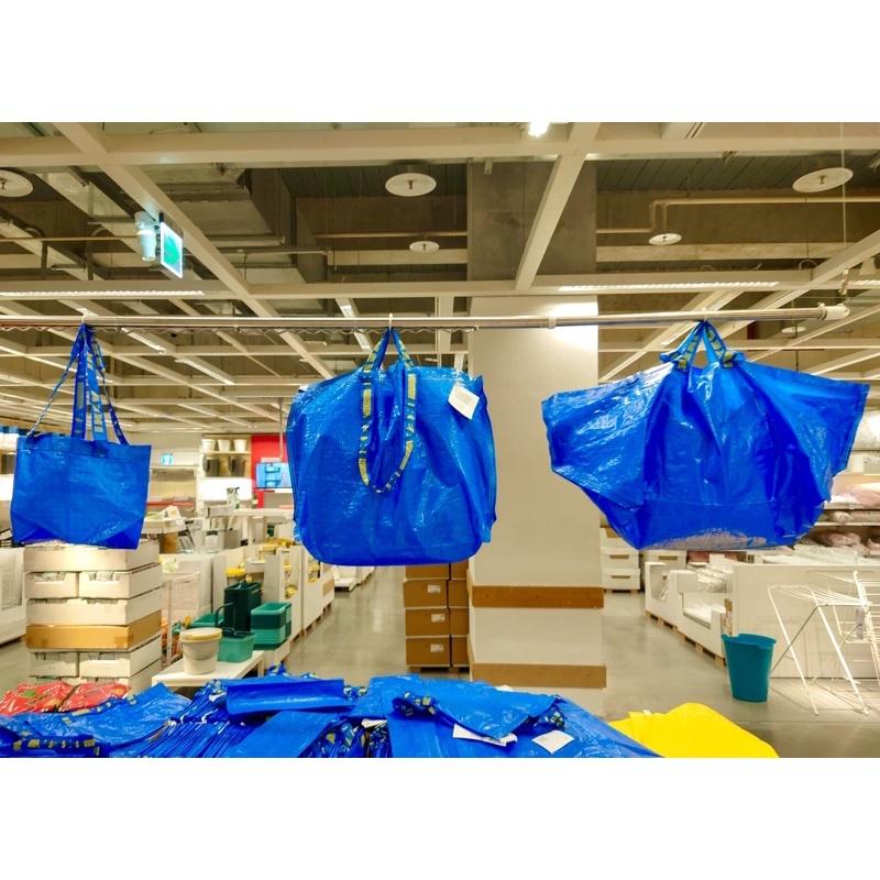 🇸🇪代購✨袋子 環保購物袋 收納袋－4種尺寸	🛍️經典藍藍色宜家袋 後背貨物袋大袋子垃圾分類袋 環保袋提袋手提袋洗衣袋-細節圖9
