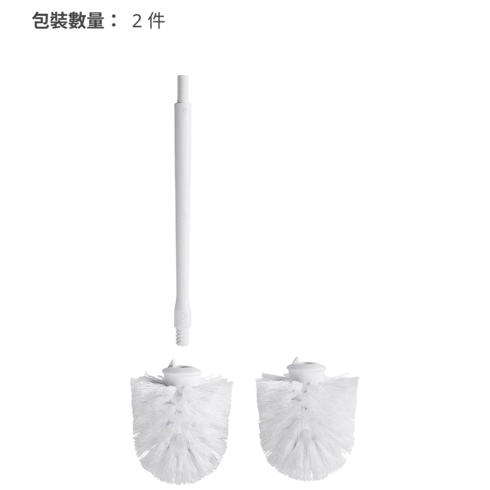 🇸🇪IKEA代購✨TRO 替換刷頭, 白色  2件裝   🚽馬桶刷-細節圖3