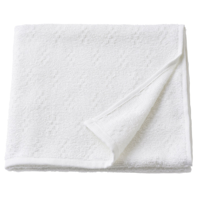 🇸🇪IKEA代購✨NAR 浴巾, 白色 55×120㎝　💎棉圈絨小浴巾/薄型/附環扣 薄浴巾 輕薄速乾輕型快乾 吸水性佳