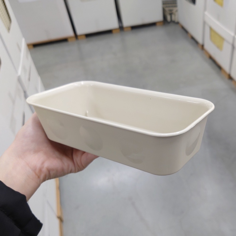 🇸🇪代購✨NOJ 收納盒	塑膠/米色	多種尺寸	💎整理盒 托盤 化妝品刷具小物 浴室防水 居家小型抽屜 桌上收納-細節圖5