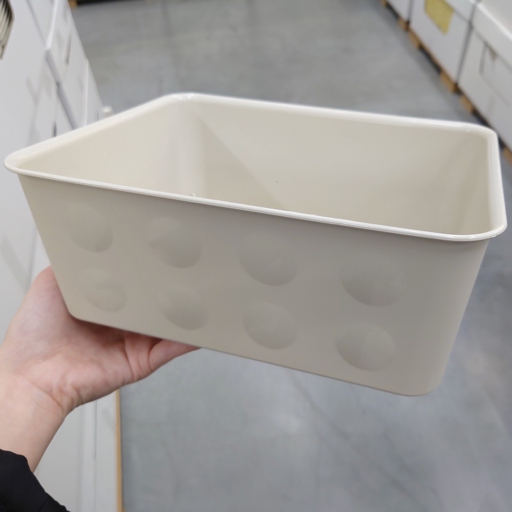 🇸🇪代購✨NOJ 收納盒	塑膠/米色	多種尺寸	💎整理盒 托盤 化妝品刷具小物 浴室防水 居家小型抽屜 桌上收納-細節圖7