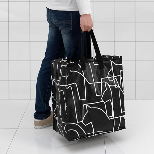 🇸🇪代購✨HAS 袋子🛍️寬口雙拉鍊 大袋子 環保購物袋/垃圾分類袋/收納袋 環保袋提袋手提袋 衣物棉被收納洗衣袋搬家袋-細節圖3