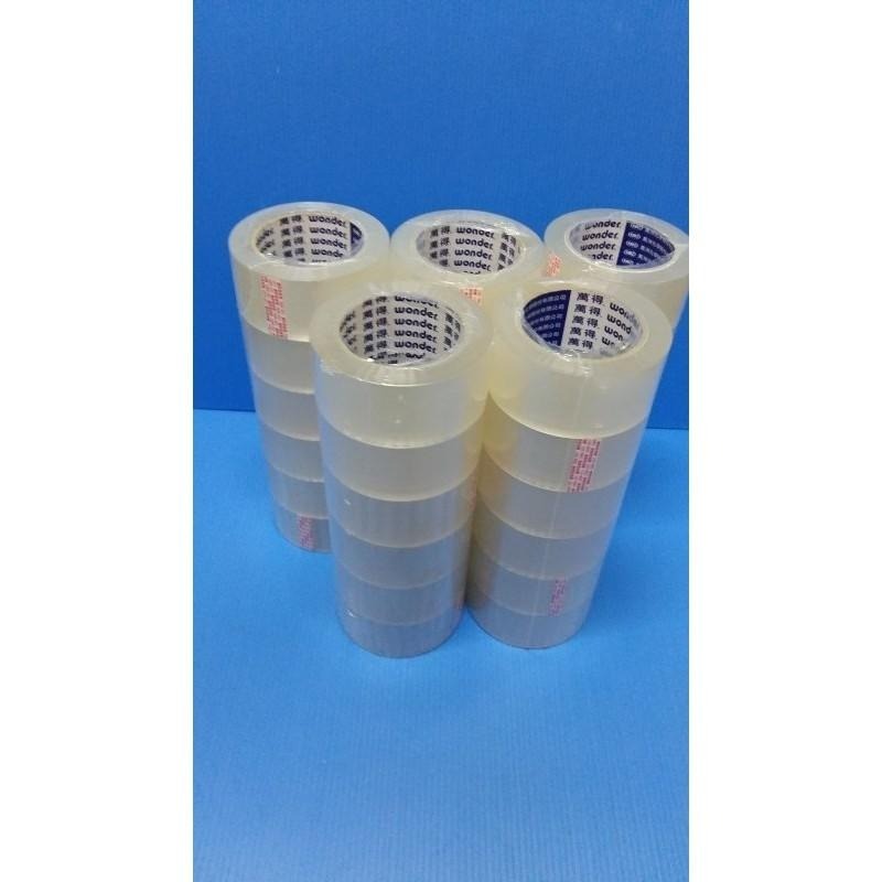 含稅附發票 萬得12200 超黏油膠蔬果膠帶1束6捲試用價 48mm*90y 萬得牌 封箱膠帶 透明膠帶 萬得膠帶-細節圖2