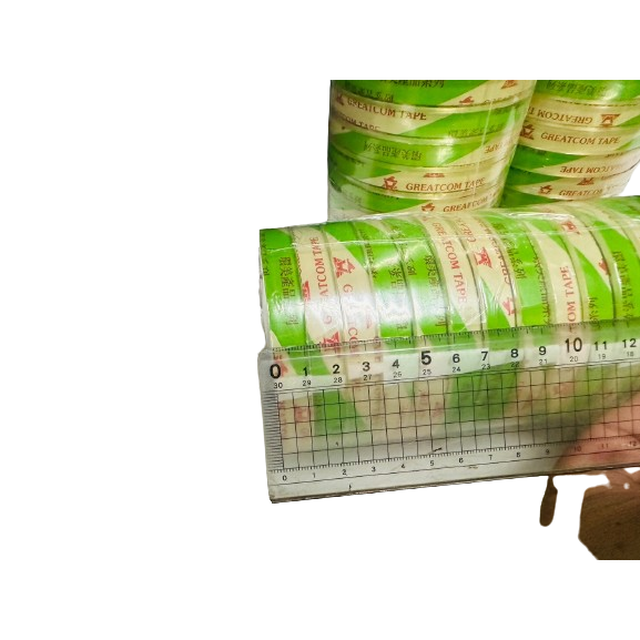 云境銷售企劃社 SGS認證 環美牌 文具膠帶12mm*40y一箱600捲 免運 超透明 台灣製造環美 小膠帶 透明膠帶-細節圖4