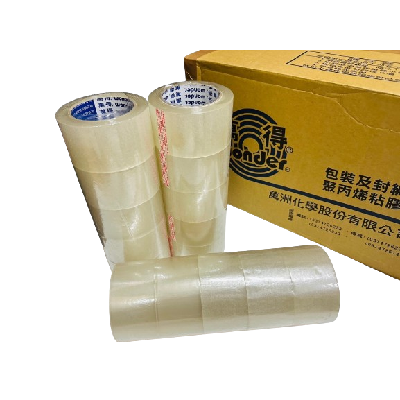 含稅附發票 寬版60mm*90y萬得12200 萬得牌 冷凍膠帶一箱100捲 油膠 耐低溫 萬得膠帶 蔬果膠帶 封箱膠帶-細節圖6