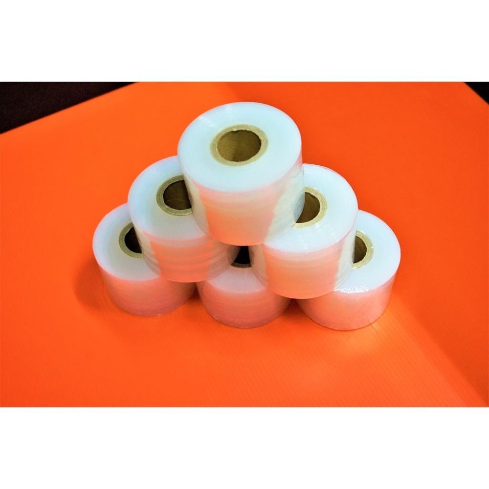 含稅附發票 5公分PE纏繞膜 5cm*200米 包皂膜 打盤膜 防塵膜 包裝膜 PE膜 伸縮膜 短節-細節圖2