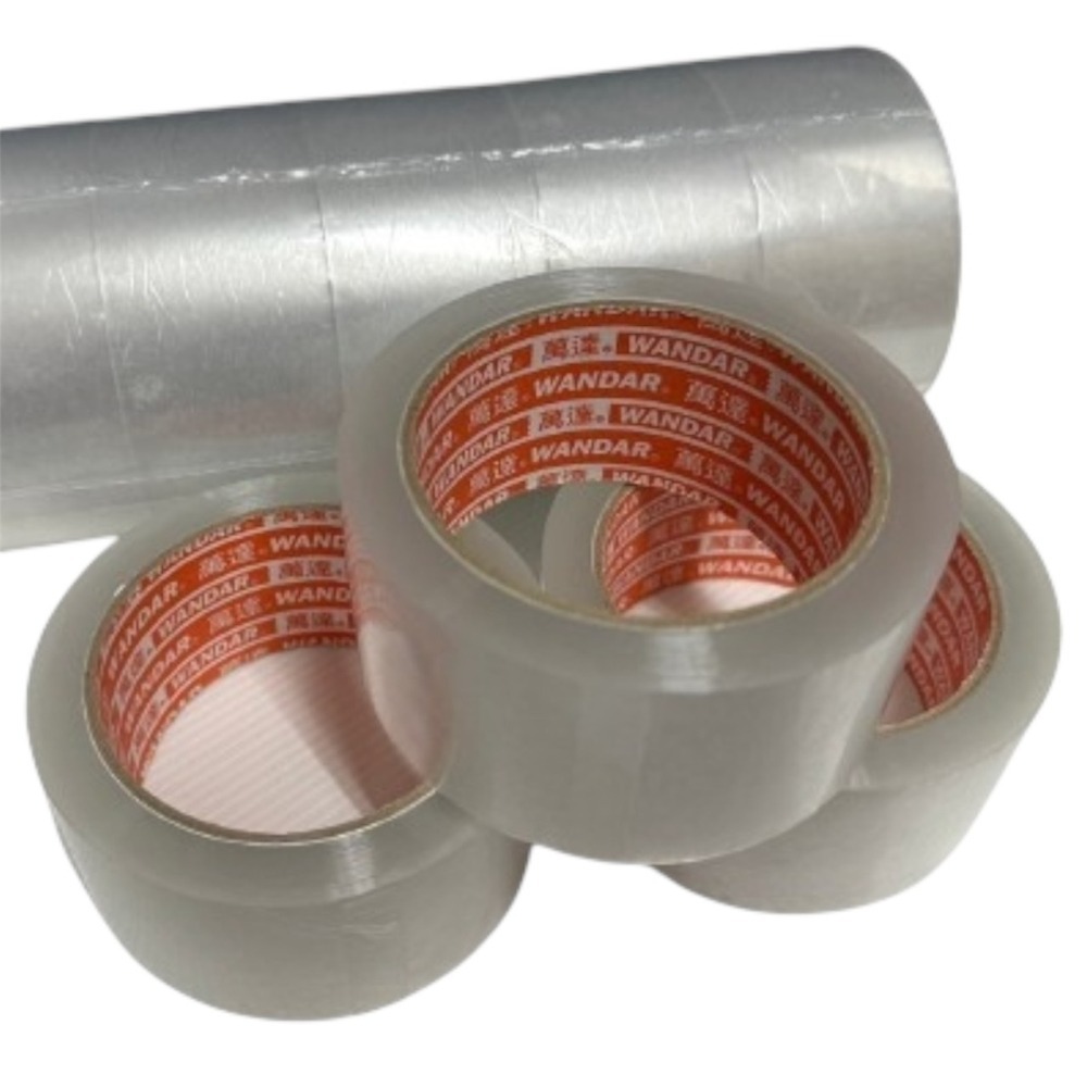 免運送切台 萬達膠帶 OPP透明膠帶48mm*80Y一箱 封箱膠帶 透明膠帶 萬達牌 OPP膠帶 萬達 48mm膠帶-細節圖3