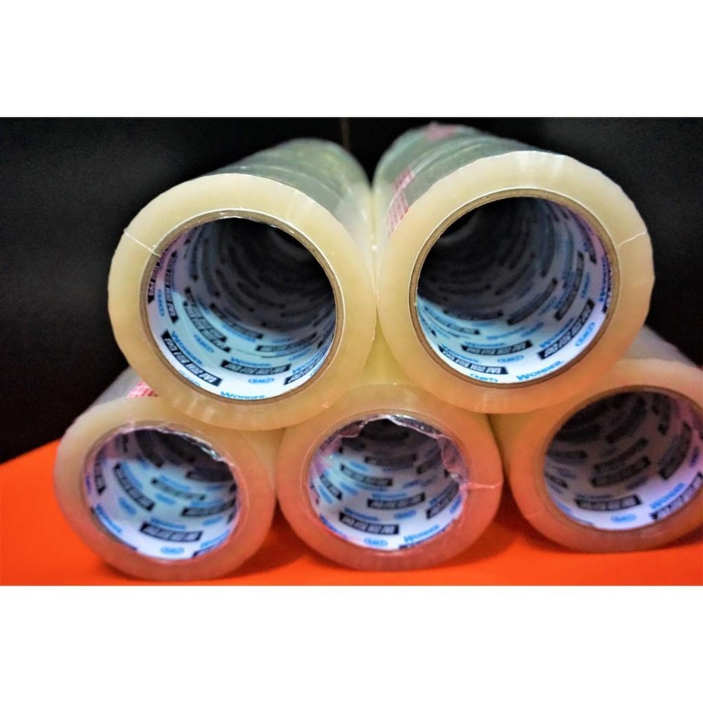 免運 萬得12730 油膠 萬洲 萬得膠帶 厚度43U 48mm*90y 封箱膠帶 抗凍膠帶 透明膠帶 S2U 萬得油膠-細節圖8