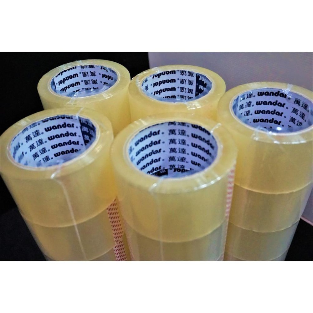 含稅附發票 快速出貨!萬達 60mm*90Y一箱100捲 OPP膠帶 透明膠帶 封箱膠帶 萬達膠帶 寬版膠帶 加強黏-細節圖3