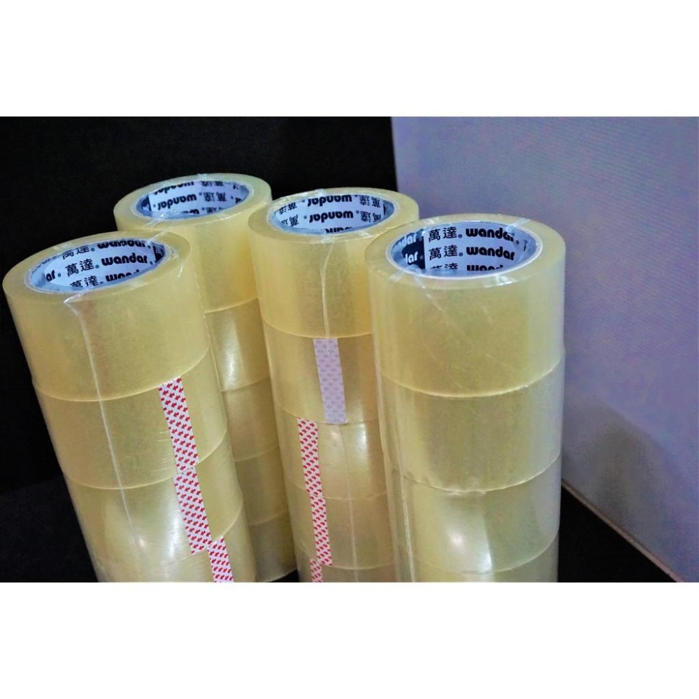 含稅附發票 快速出貨!萬達 60mm*90Y一箱100捲 OPP膠帶 透明膠帶 封箱膠帶 萬達膠帶 寬版膠帶 加強黏-細節圖5