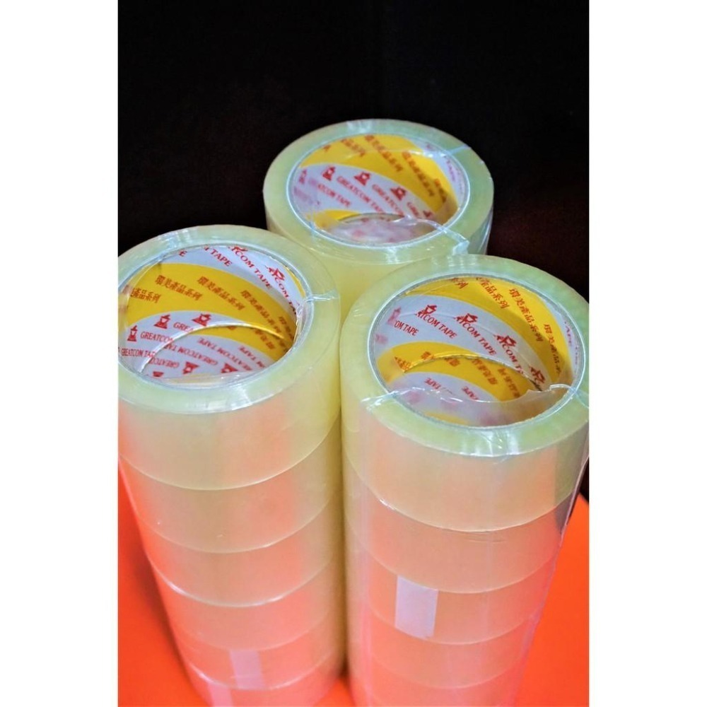SGS認證 台灣製造 環美膠帶48mm*80y/90y/100y一箱120捲送切台 加強黏 封箱膠帶 透明膠帶 環美牌-細節圖2