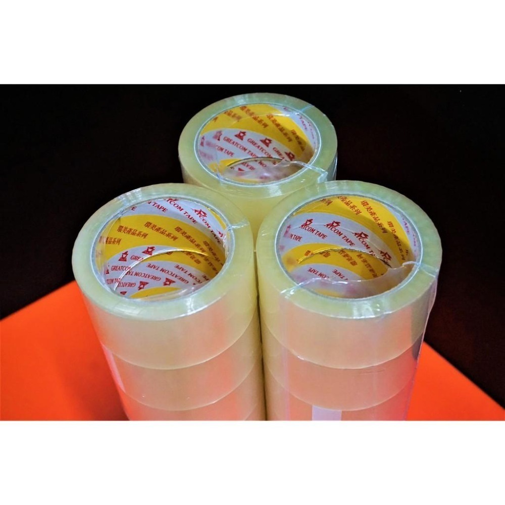 SGS認證 台灣製造 環美膠帶48mm*80y/90y/100y一箱120捲送切台 加強黏 封箱膠帶 透明膠帶 環美牌-細節圖3