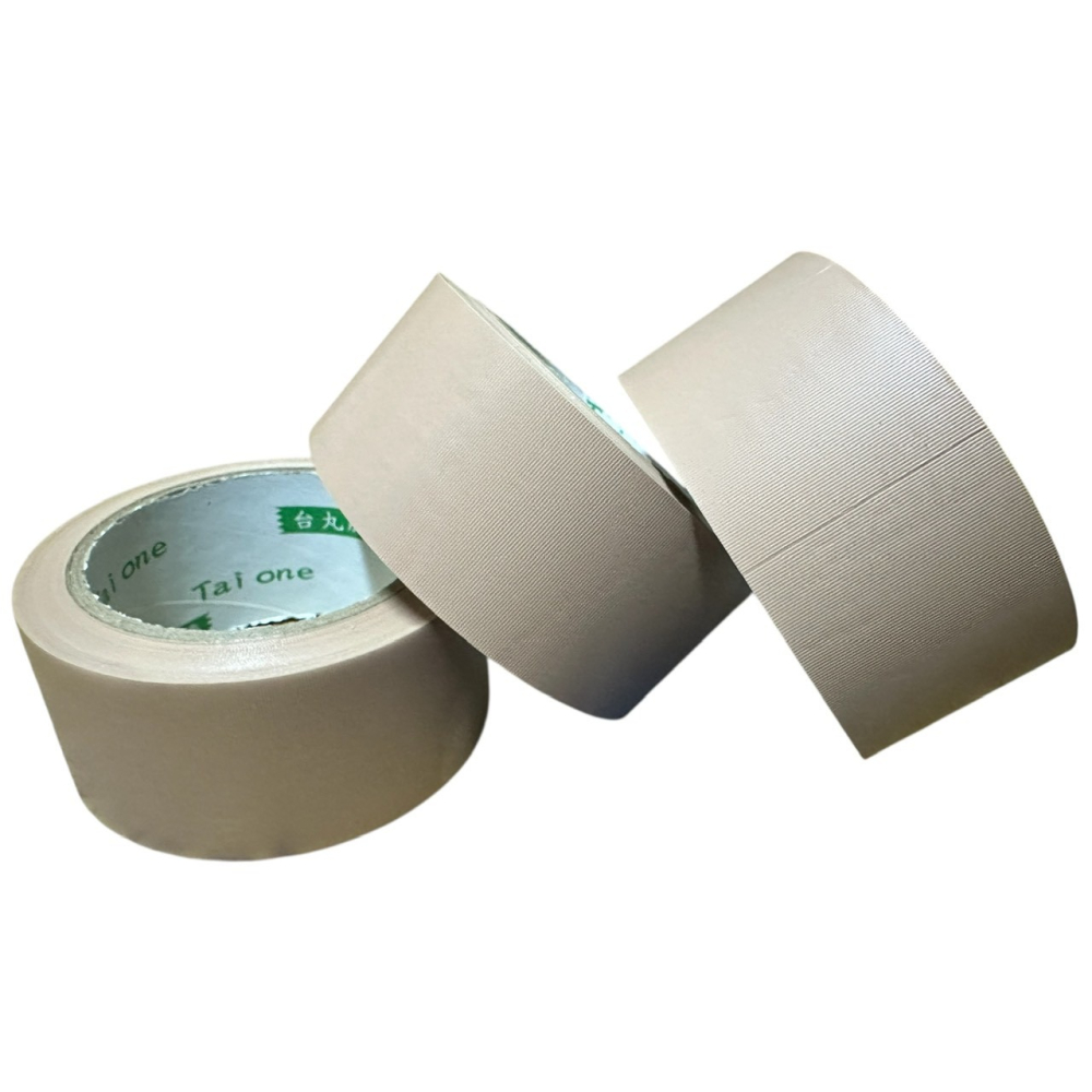 台灣製造 日洋牌 台丸系列 PVC布紋膠帶 48/60/72mm*30y 肉皮膠帶 手撕膠帶 易撕膠帶 棕色膠帶-細節圖6