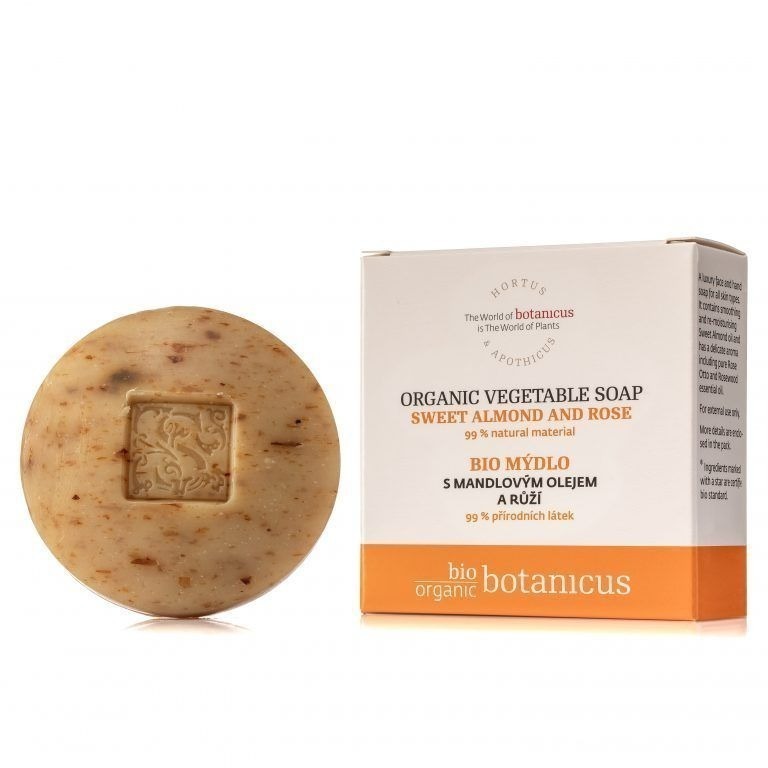 72折起【捷克 菠丹妮 BOTANICUS 台灣代理商貨】玫瑰＆甜杏仁油嫩膚皂100g（品號53007）-細節圖2