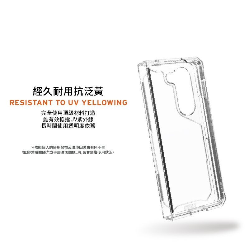 9折~原價@1980【UAG】Samsung Galaxy Z Fold 5 耐衝擊保護殼-極透明-細節圖4