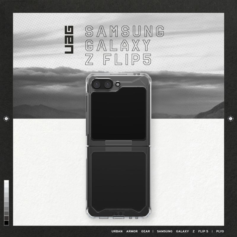 9折~原價@1980【UAG】Samsung Galaxy Z Flip 5 耐衝擊保護殼-極透明-細節圖8