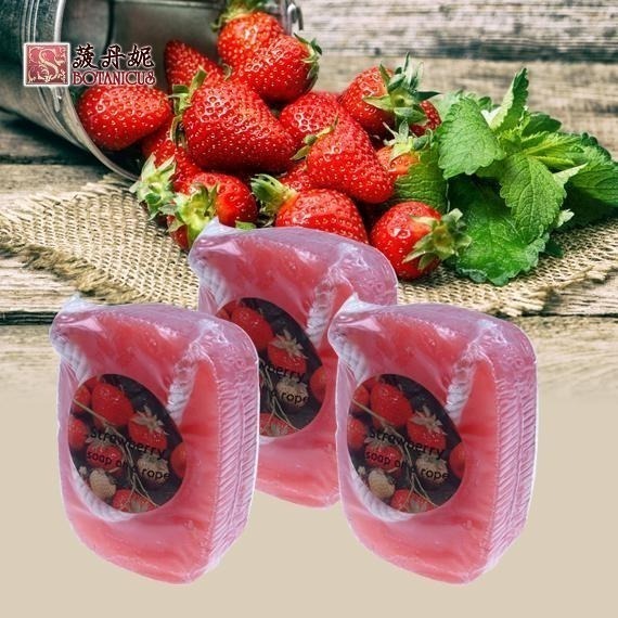 72折起~原價@550【捷克 菠丹妮 BOTANICUS 台灣代理商貨】草莓手工皂190g(品號05275)-細節圖3
