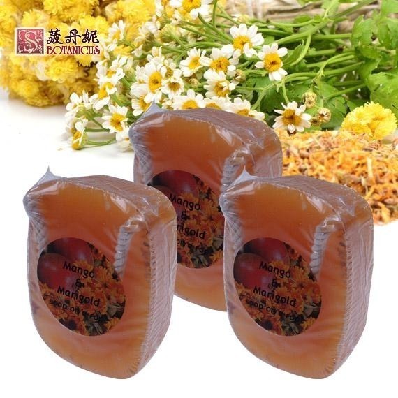 72折起~原價@550【菠丹妮 BOTANICUS 台灣總代理公司貨】金盞花&芒果手工皂190g(品號05680)-細節圖2