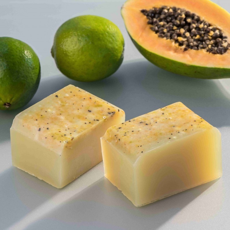 72折起~原價@390【菠丹妮 BOTANICUS 台灣總代理公司貨】萊姆木瓜手工皂80g (品號05800)-細節圖5