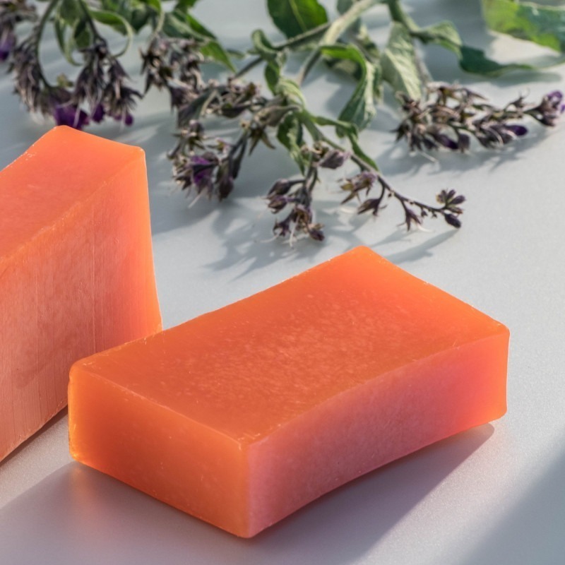 72折起~原價@530【菠丹妮 BOTANICUS 台灣總代理公司貨】紫草胡蘿蔔手工皂150g(品號05461)-細節圖5