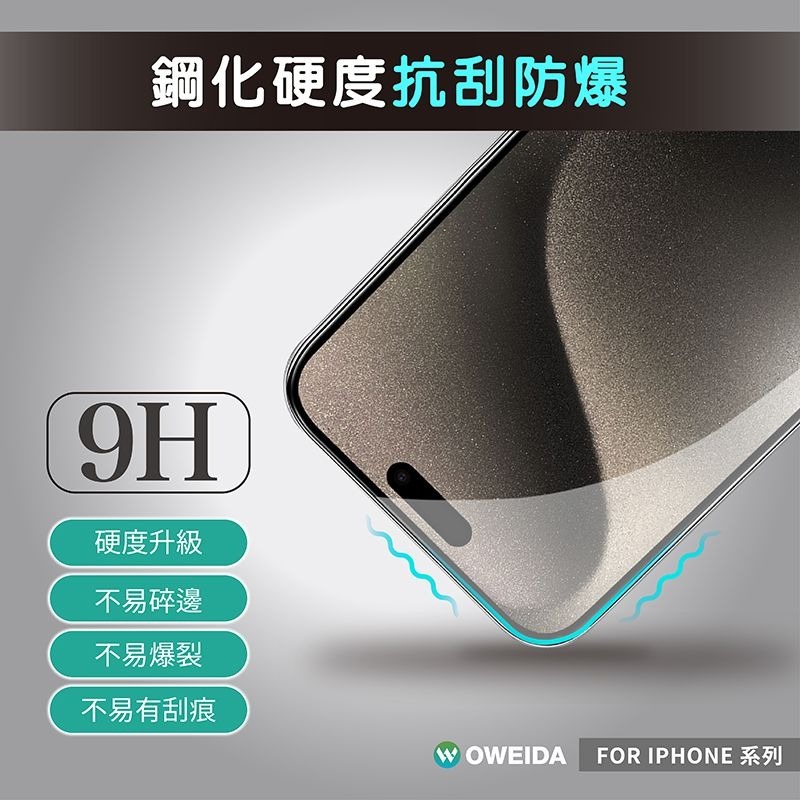 期間限定~5折【Oweida】iPhone 全系列 亮面 滿版鋼化玻璃貼-細節圖3