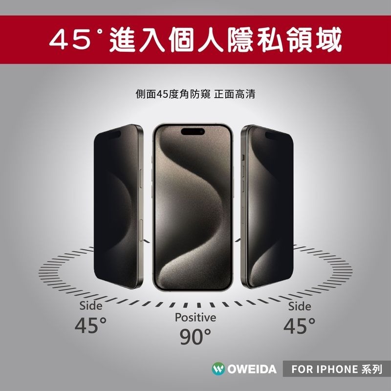 期間限定~57折~原價@1380【Oweida】iPhone 全系列 電競霧面+防偷窺 滿版鋼化玻璃貼-細節圖8
