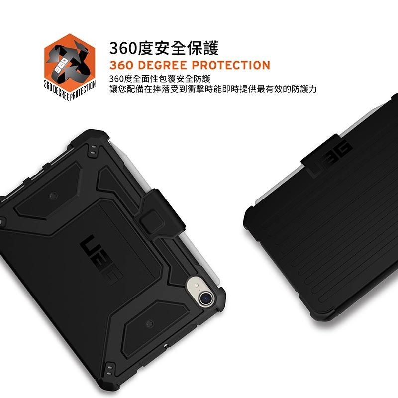 期間限定~9折~原價@1880【UAG】iPad mini 8.3吋(2021) 都會款耐衝擊保護殻 (黑/藍)-細節圖5