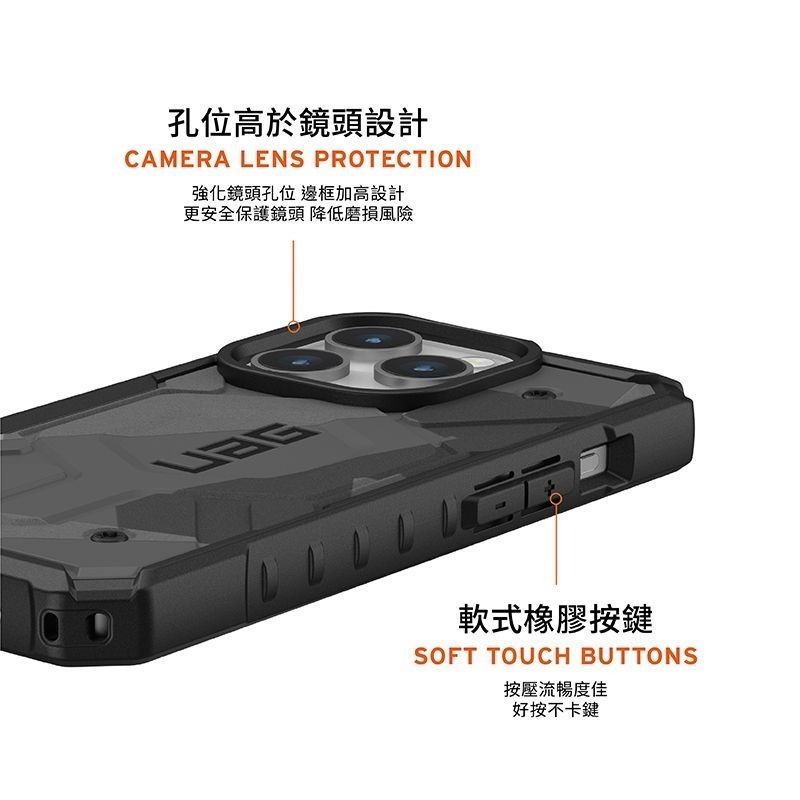 公司貨~期間限定9折~原價@1980【UAG】iPhone 15系列 MagSafe磁吸式 幾何/迷彩 耐衝擊防摔手機殼-細節圖7