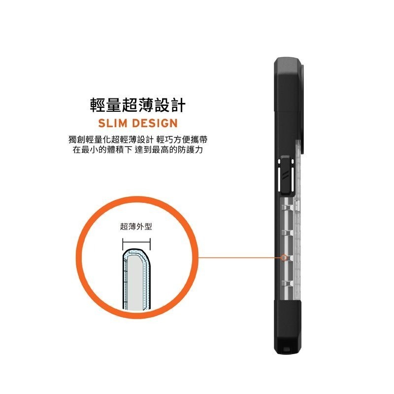 公司貨~期間限定~9折~原價@1480【UAG】iPhone 15系列 鑽石透色款 耐衝擊防摔手機殼-細節圖9