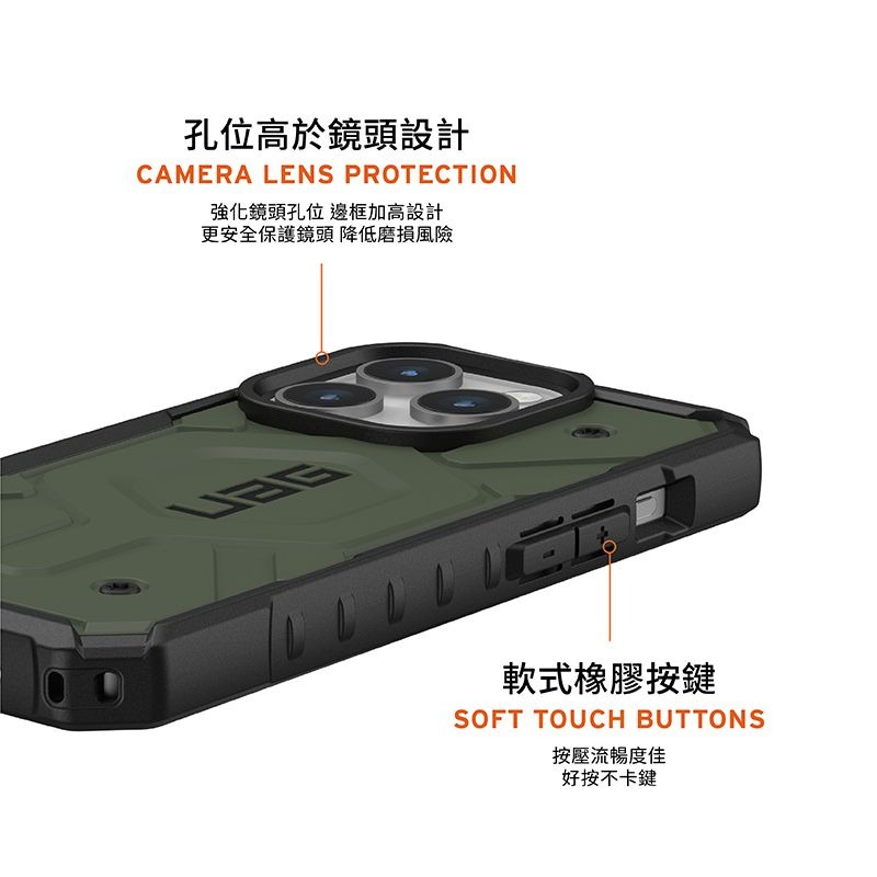 公司貨~期間限定~9折~原價@1880【UAG】iPhone 15系列 MagSafe磁吸式 實色款 耐衝擊防摔手機殼-細節圖8