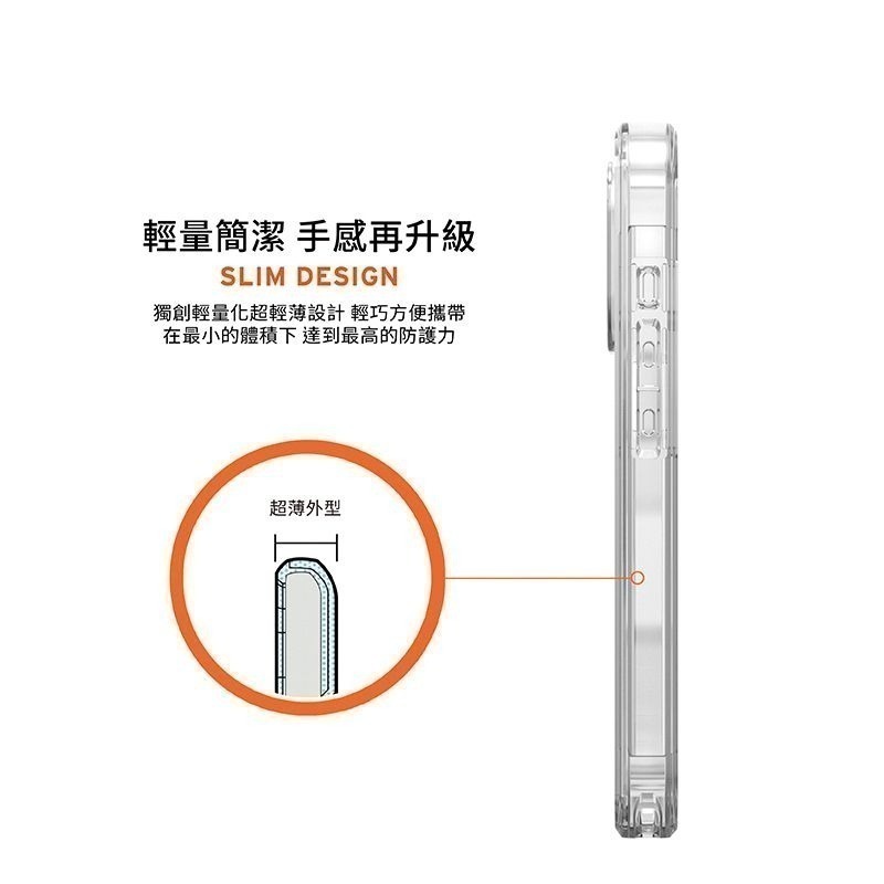 公司貨~期間限定89折~原價@1680【UAG】iPhone 16系列 MagSafe磁吸式 全透款 耐衝擊防摔保護殼-細節圖11