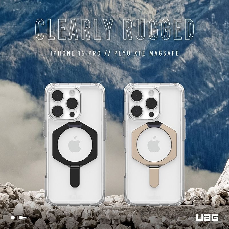 公司貨限定~89折~原價@2220【UAG】iPhone 16系列 MagSafe磁吸式 支架全透款 耐衝擊防摔保護殼-細節圖2