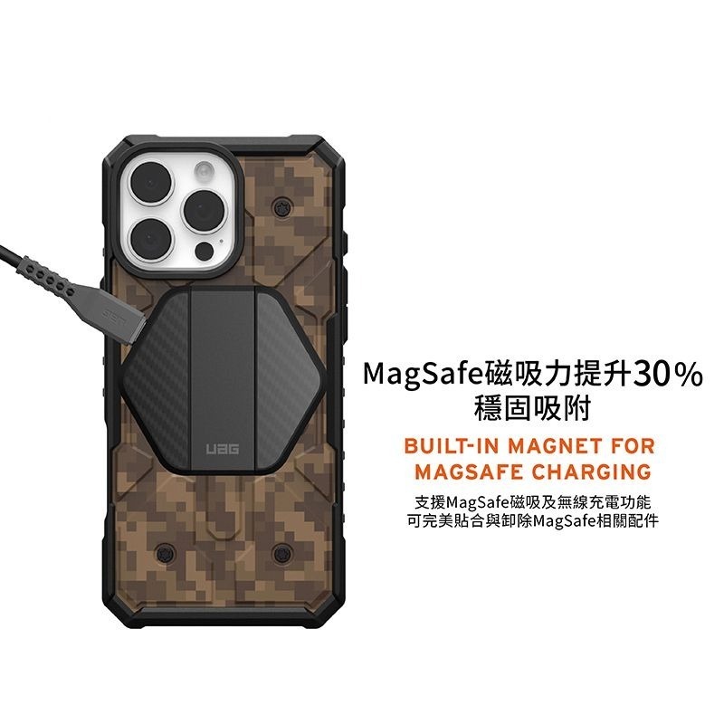 公司貨~期間限定~89折~原價@1980【UAG】iPhone 16系列 MagSafe磁吸式 迷彩款 耐衝擊防摔保護殼-細節圖5