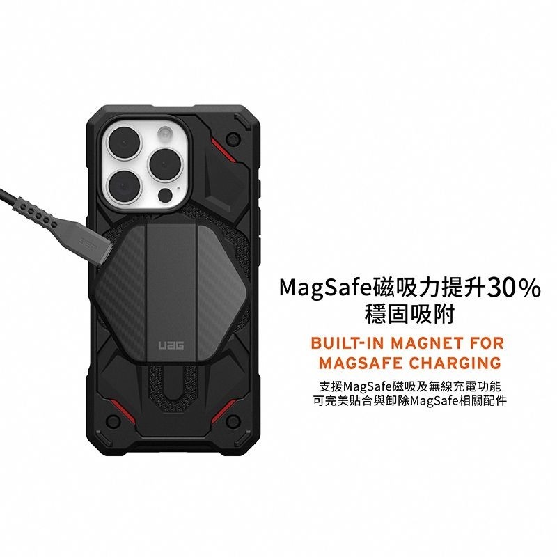 公司貨~限定~89折~原價@3380【UAG】iPhone 16系列 MagSafe磁吸式 頂級特仕版 耐衝擊防摔保護殼-細節圖4