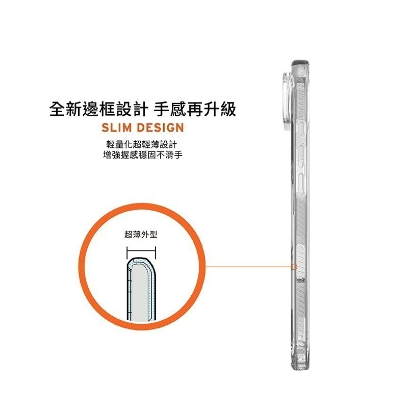 公司貨~89折~原價@1680~1880【UAG】iPhone 17系列 MagSafe磁吸式 全透款 耐衝擊防摔保護殼-細節圖11